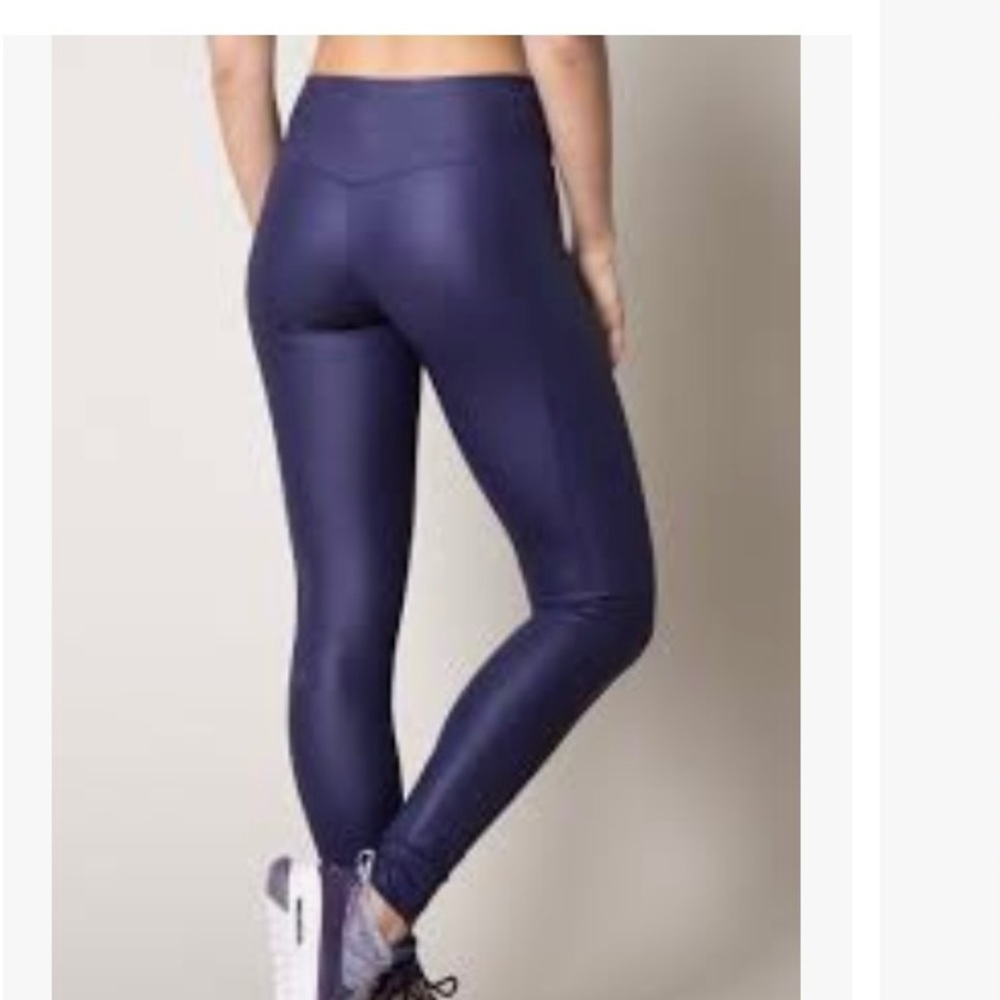 NWT MPG Revitalize Signature Metallic Customizable Leggings in Aura Metal
